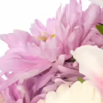 Blumenstrauß Glücksmoment mit Vase & Ferrero Giotto 3er