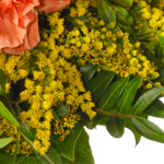 Blumenstrauß Sonnenschein mit Vase & Ferrero Giotto 3er