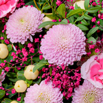 Blumenstrauß Schöner Sommer mit Vase & Ferrero Giotto 3er