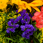 Flower Bouquet Sonnengrüße with vase & 3 Ferrero Giotto