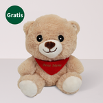 Muttertags-Set mit Blumenstrauß, Teddybär, Sekt sowie mit Vase & Rotkäppchen Sekt