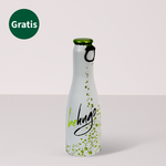 Muttertags-Set mit Blumenstrauß, mit Vase & Wein-Cocktail