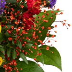 Blumenstrauß Blütenwiese mit Vase & Ferrero Giotto 3er