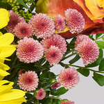Blumenstrauß Sommerschönheit mit Vase & Ferrero Giotto 3er